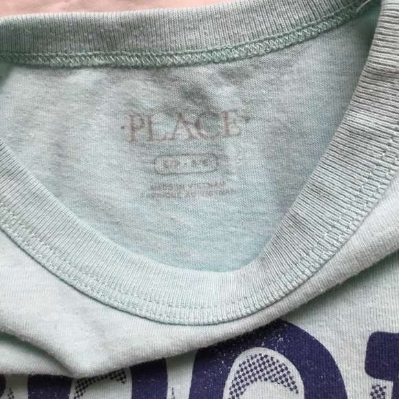 Children’s Place T-shirt Set of Two Size S/P 5/6 Pink Blue Good Vibes Epic - Picture 4 of 7